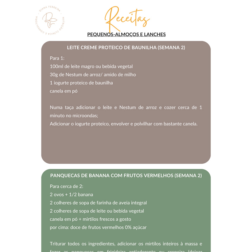 Workshop Planeamento Semanal de Ementas